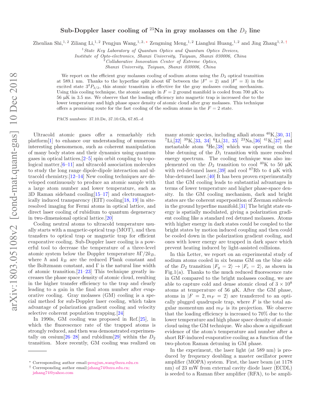 Arxiv:1803.05108V2 [Cond-Mat.Quant-Gas]