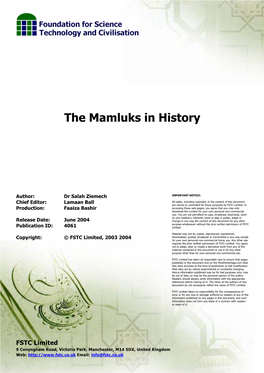 The Mamluks in History