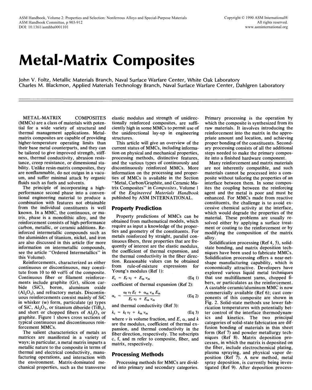 Metal-Matrix Composites