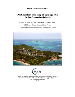 Participatory Mapping of Heritage Sites in the Grenadine Islands