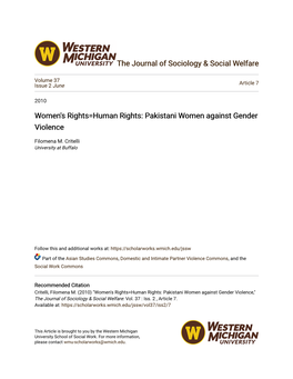 Pakistani Women Against Gender Violence