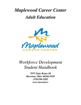 Workforce Development Student Handbook
