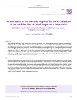 An Evaluation of Restitutions Prepared for the Architecture of The