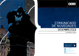 Comunicado De Novedades Diciembre/2013 a La Venta El 27/11/13