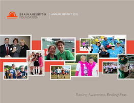 2015 Brain Aneurysm Foundation Annual Report