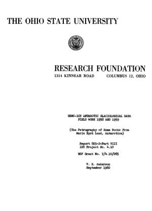 The Ohio State University Research Foundation Report 825-1-Pt