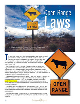 Open Range Laws