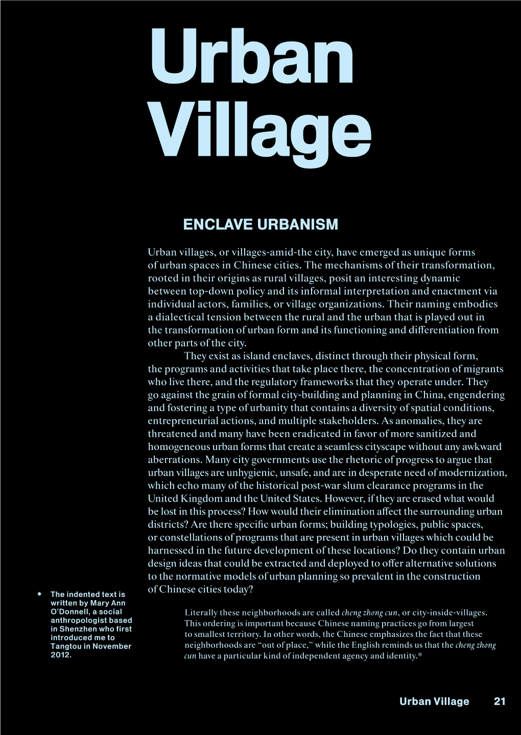 Enclave Urbanism