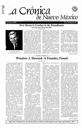 Winslow J. Howard: a Founder, Found by Steven J