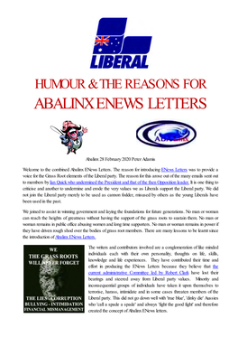 Abalinx Enews Letters