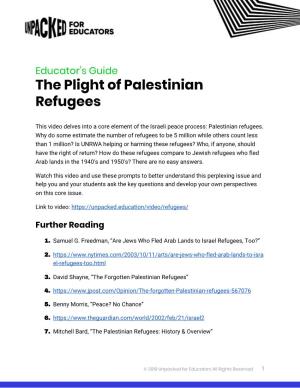 The Plight of Palestinian Refugees