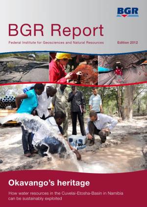 BGR Report Federal Institute for Geosciences and Natural Resources Edition 2012