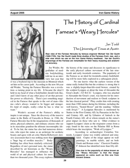 The History of Cardinal Farnese's 'Weary Hercules'