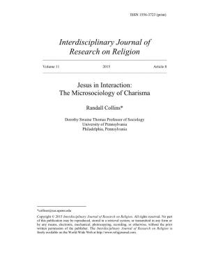 Interdisciplinary Journal of Research on Religion ______