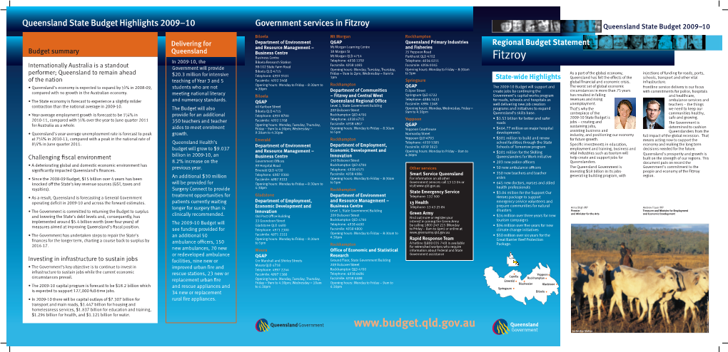 Queensland State Budget 2009-10