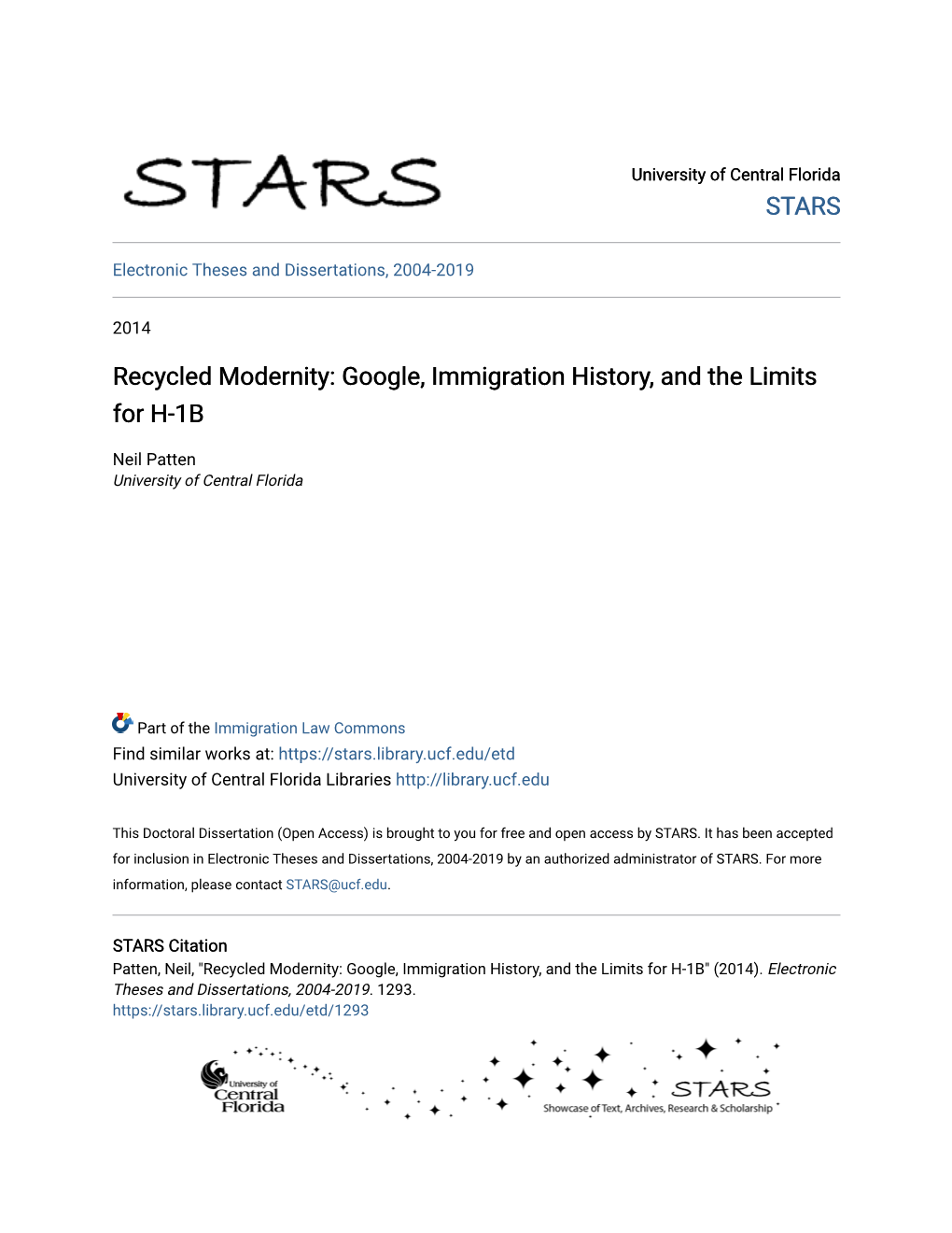 Google, Immigration History, and the Limits for H-1B