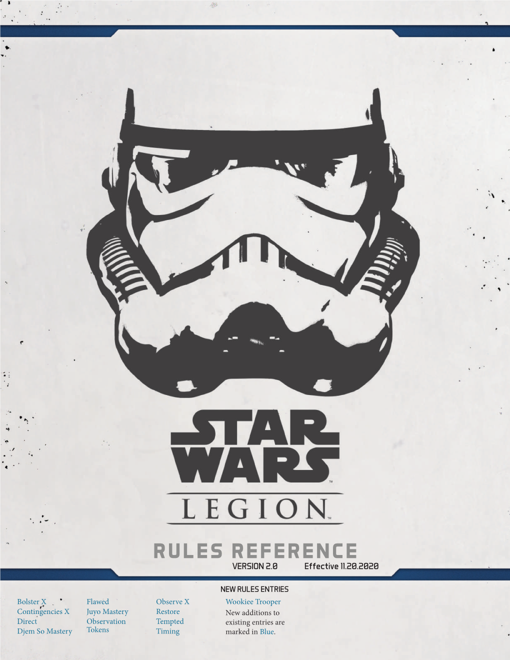 RULES REFERENCE VERSION 2.0 Effective 11.20.2020