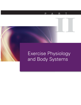 Exercise Physiology and Body Systems Chapter