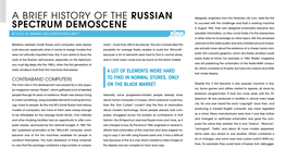 A Brief History of the Russian Spectrum Demoscene