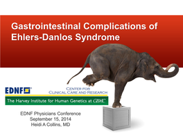 Gastrointestinal Complications of Ehlers-Danlos Syndrome
