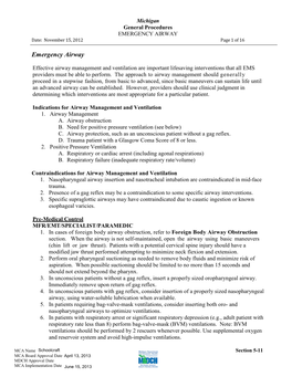 EMERGENCY AIRWAY Date: November 15, 2012 Page 1 of 16