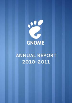 ANNUAL REPORT 2010-2011 Table of Contents