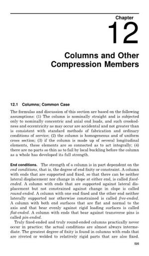 Columns and Other Compression Members