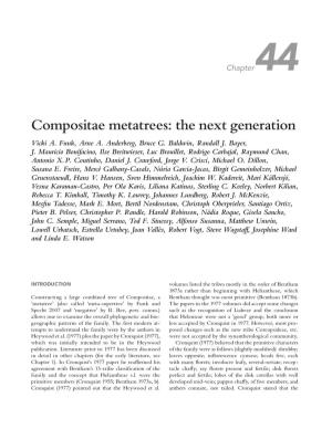 Compositae Metatrees: the Next Generation