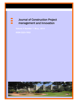 Journal of Construction Project Management and Innovation
