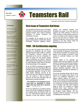 Teamsters Rail