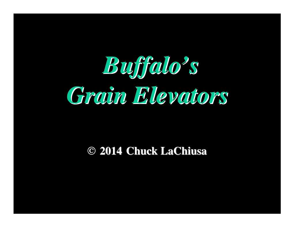 Buffalo's Grain Elevators