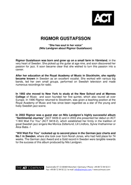 Rigmor Gustafsson