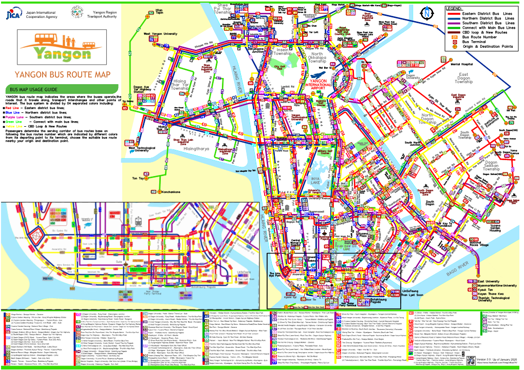 YANGON Bus Route Map\Ref\JICA-Logo.Jpg Japan International Yangon Region Cooperation Agency Transport Authority N