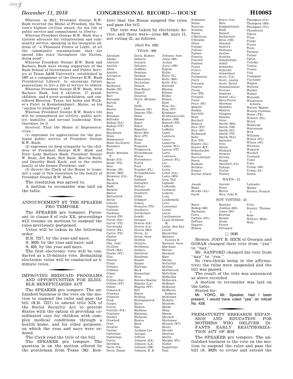 Congressional Record—House H10083
