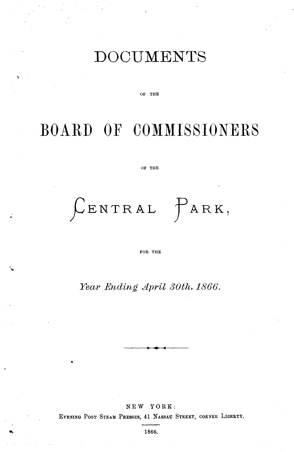 Board of Commissioners of the Central Park