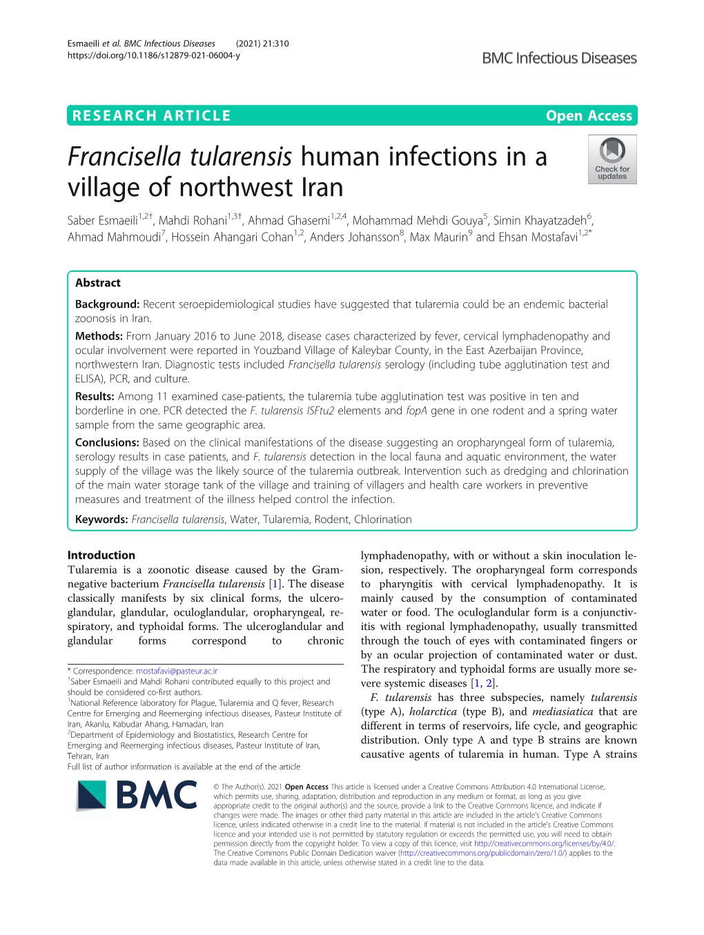 Francisella Tularensis