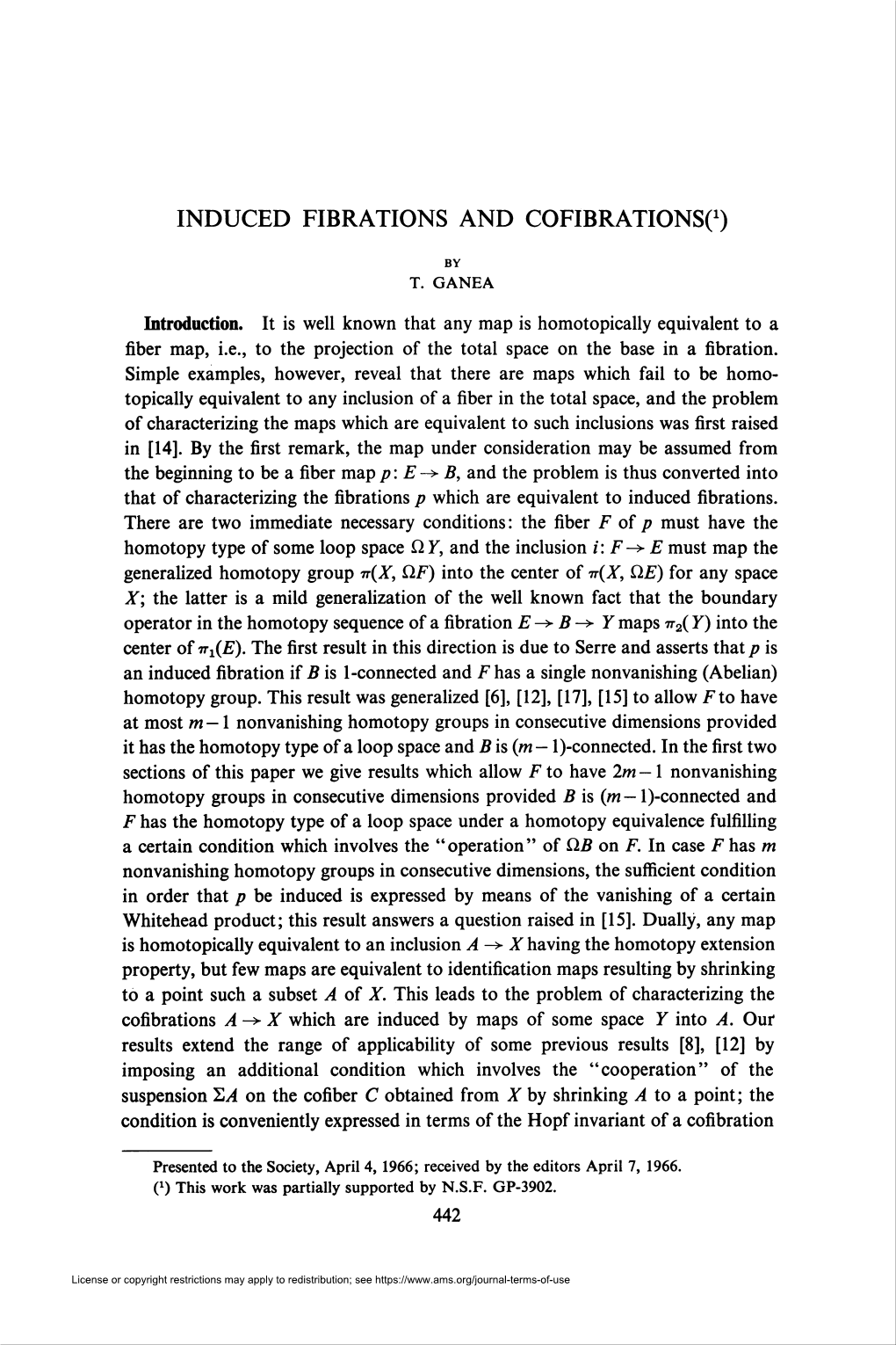 Induced Fibrations and Cofibrationso