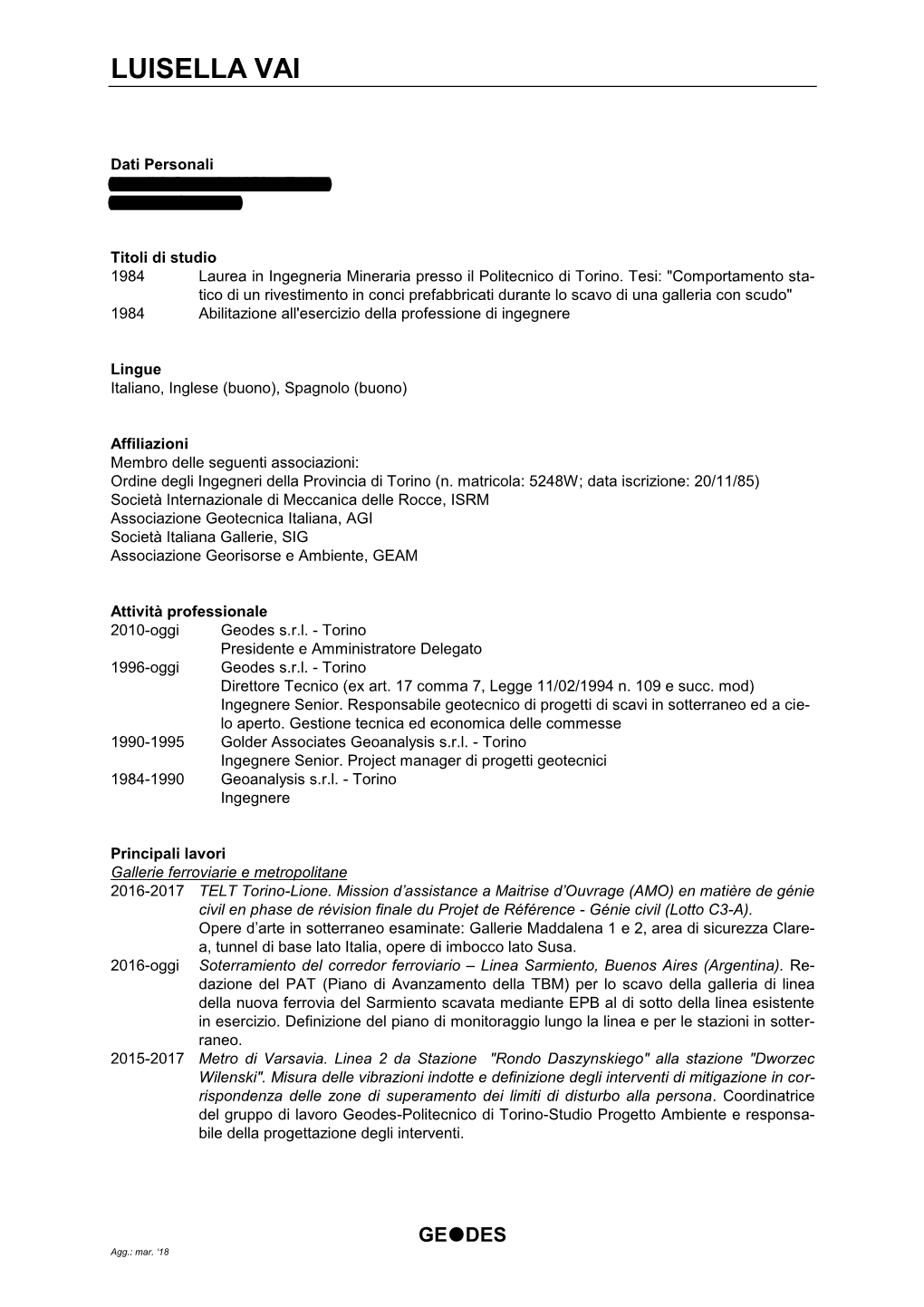 Curriculum Vitae