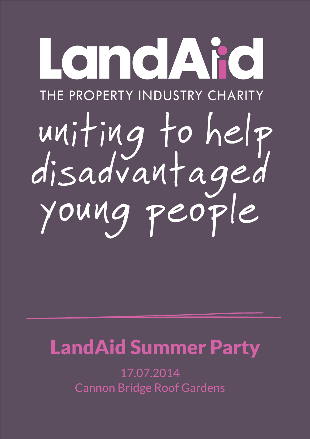 Landaid Summer Party 2014 Brochure Final.Pdf | 2159K