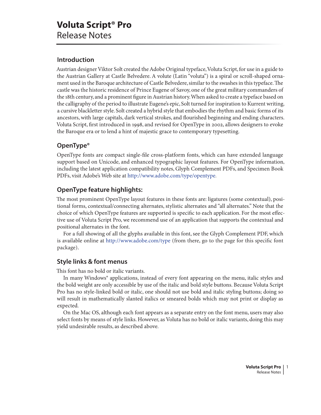 Voluta Script Pro Readme.Indd
