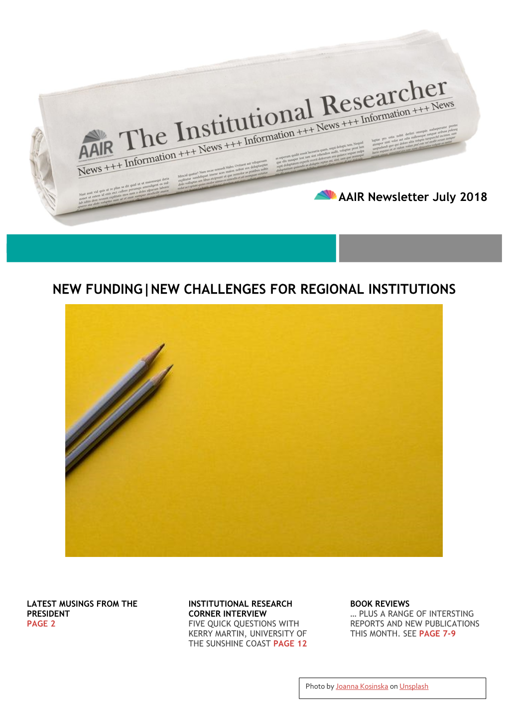 New Funding|New Challenges for Regional Institutions