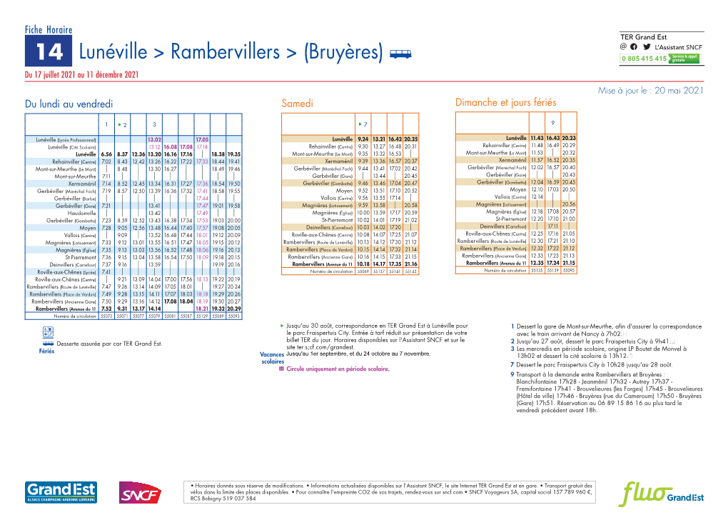 Lunéville > Rambervillers > (Bruyères) C