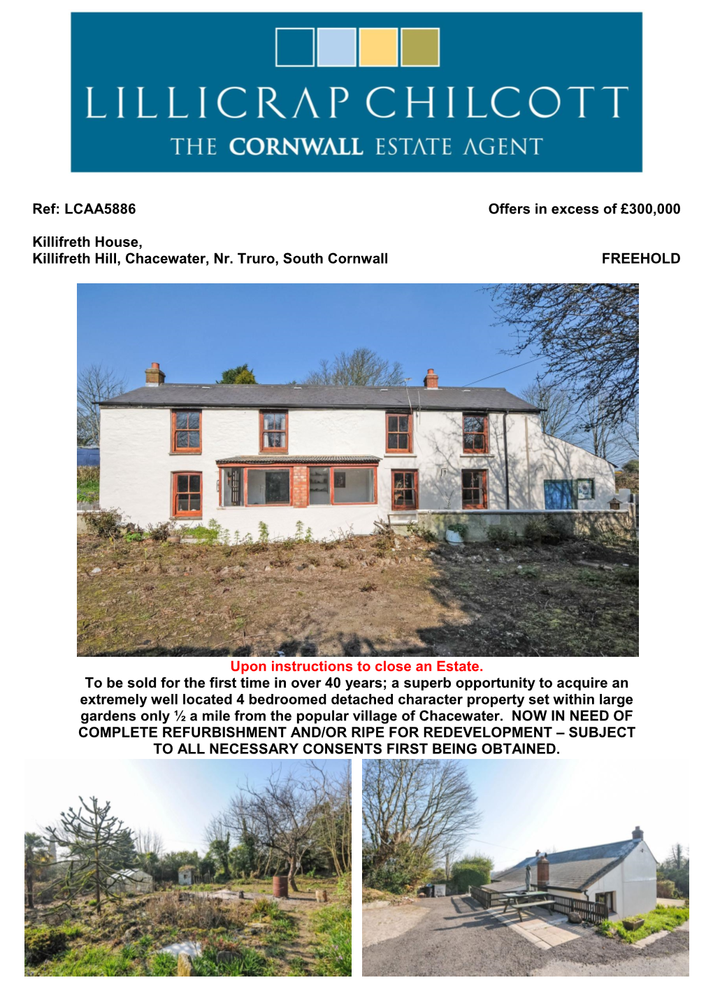Ref: LCAA5886 Offers in Excess of £300,000
