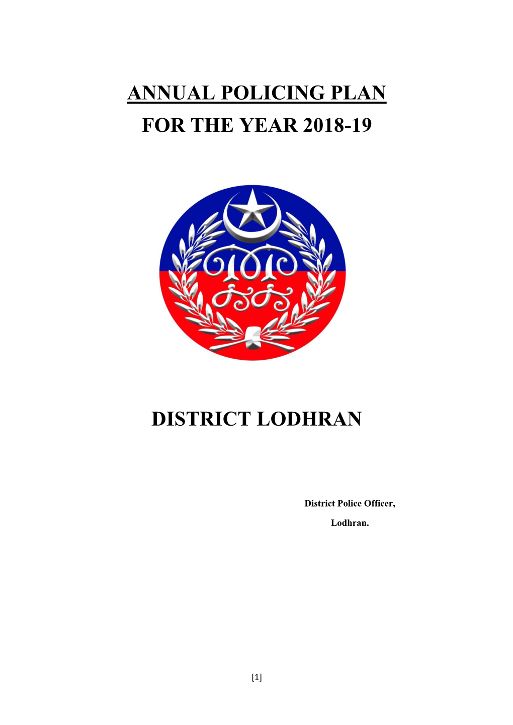 Police Department District Lodhran