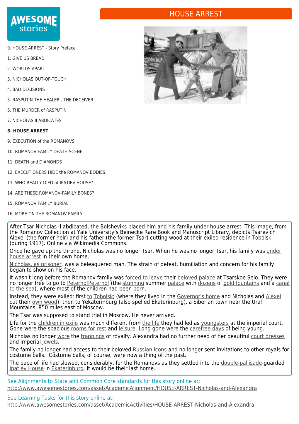 Nicholas and Alexandra - Trappings of Royalty Image Online, Courtesy Wikimedia Commons