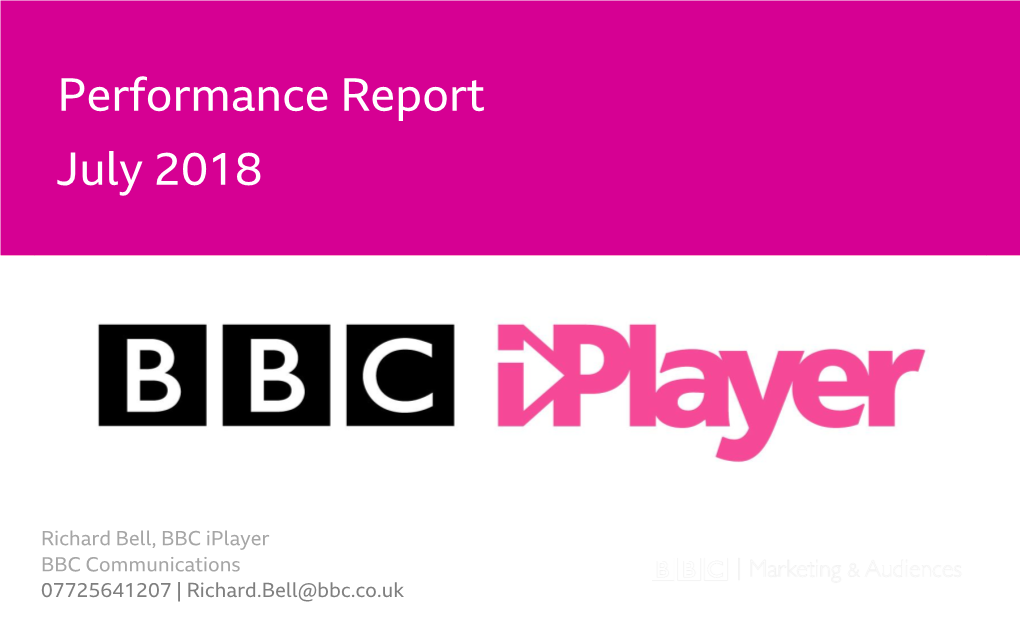 July 2018 Performance Report