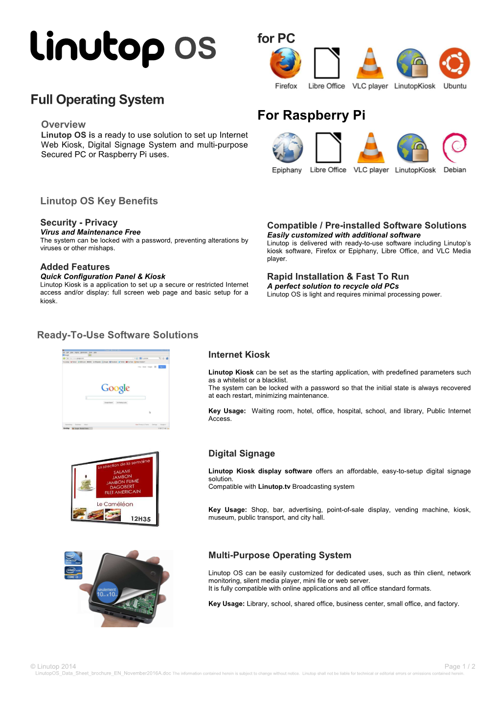 Full Operating System for PC for Raspberry Pi
