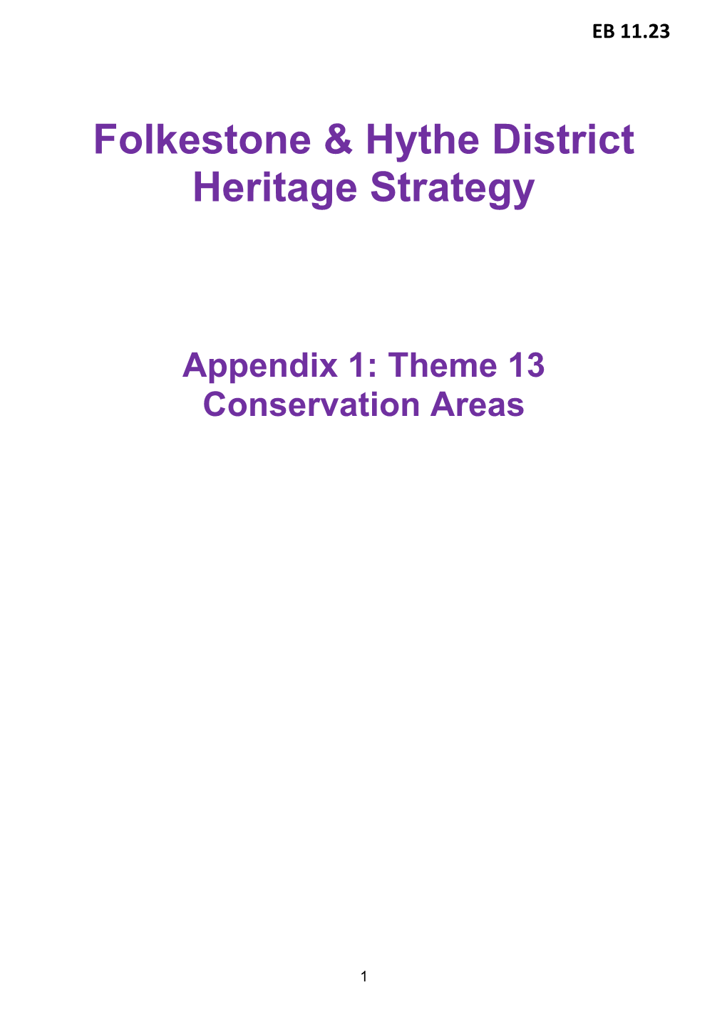 Conservation Areas