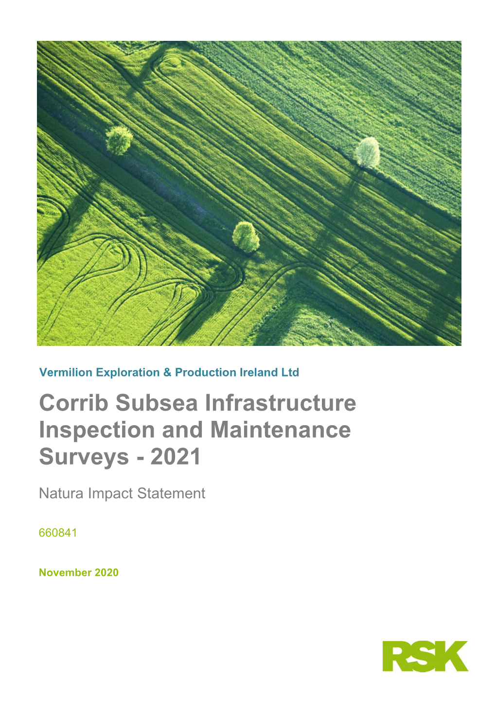 Corrib Subsea Infrastructure Inspection and Maintenance Surveys - 2021