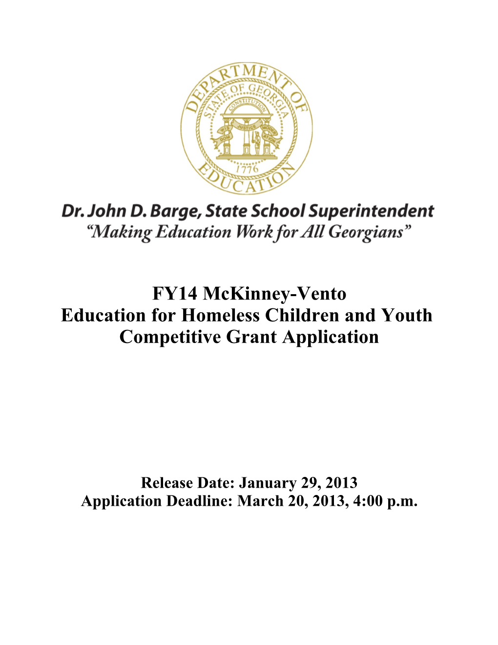 Program for Education of Homeless Children and Youth